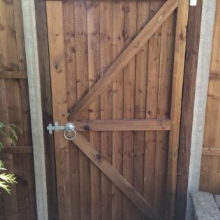 Featheredge Gate Installed