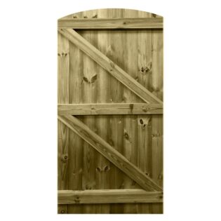 Tongue and Groove Curved Top Garden Gates